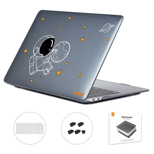 For MacBook Air 13.3 2020 A2179/A2337/A2779 2023 ENKAY Hat-Prince 3 in 1 Spaceman Pattern Laotop Protective Crystal Case with TPU Keyboard Film / Anti-dust Plugs, Version:US(Spaceman No.5) - MacBook Air Cases by ENKAY | Online Shopping South Africa | PMC Jewellery