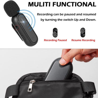 Wireless Lavalier Noise Reduction Microphone USB-C Clip On Microphone with Charging Case - Microphone by PMC Jewellery | Online Shopping South Africa | PMC Jewellery