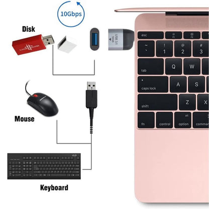 USB 3.0 Type A Female to USB 3.1 Type C Male Host OTG Data 10Gbps Adapter for Laptop & Phone - Cable & Adapters by PMC Jewellery | Online Shopping South Africa | PMC Jewellery