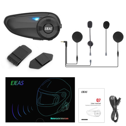 EJEAS Q7 Motorcycle Helmet Wireless Intercom Headsets Support Remote Control & Hands-Free - Motorcycle Walkie Talkie by EJEAS | Online Shopping South Africa | PMC Jewellery