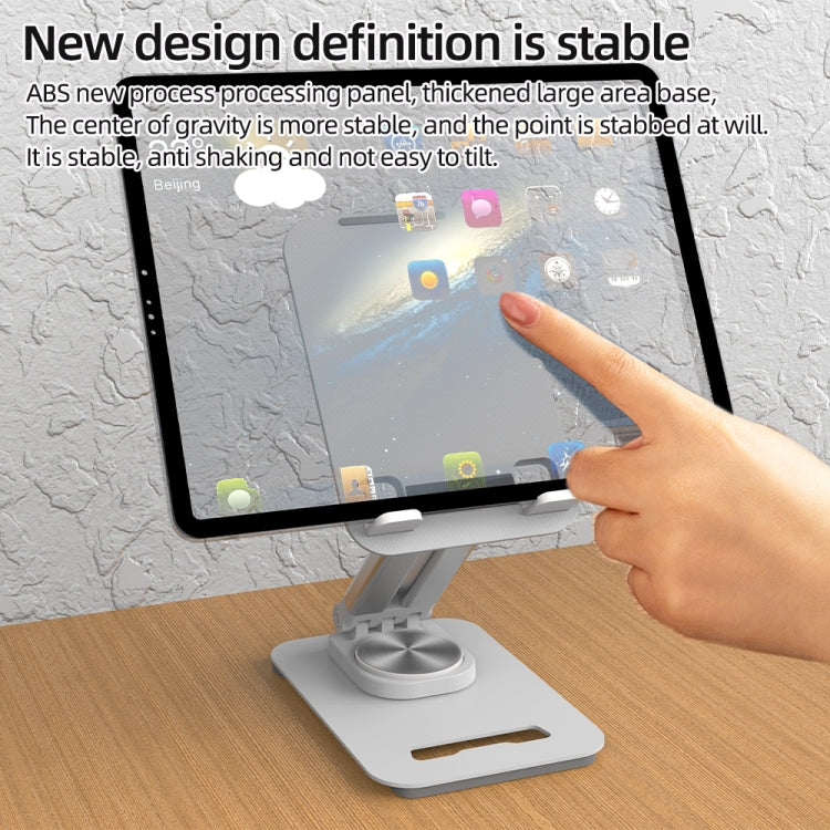 K29 Foldable Lazy Desk Mobile Phone Tablet Stand(White) - Desktop Holder by PMC Jewellery | Online Shopping South Africa | PMC Jewellery