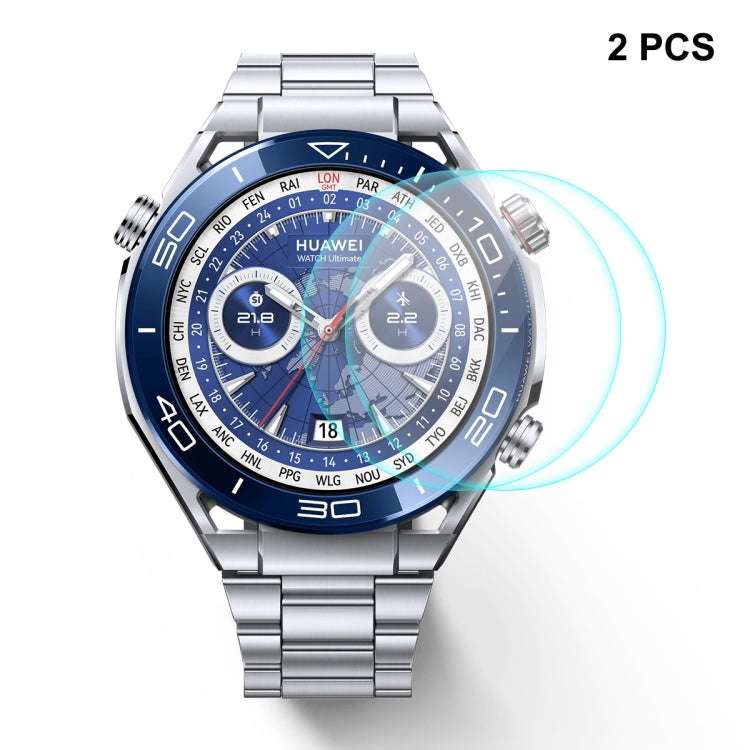 2pcs For Huawei Watch Ultimate ENKAY Hat-Prince 0.2mm 9H Tempered Glass Screen Protector Watch Film -  by ENKAY | Online Shopping South Africa | PMC Jewellery