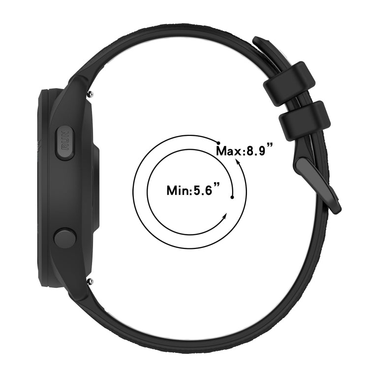 For Xiaomi Haylou RT2 LS10 22mm Sports Two-Color Silicone Watch Band(Black+White) - Smart Wear by PMC Jewellery | Online Shopping South Africa | PMC Jewellery