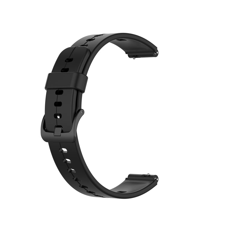 For Huawei Band 6 Solid Color Silicone Watch Band(Black) - Smart Wear by PMC Jewellery | Online Shopping South Africa | PMC Jewellery