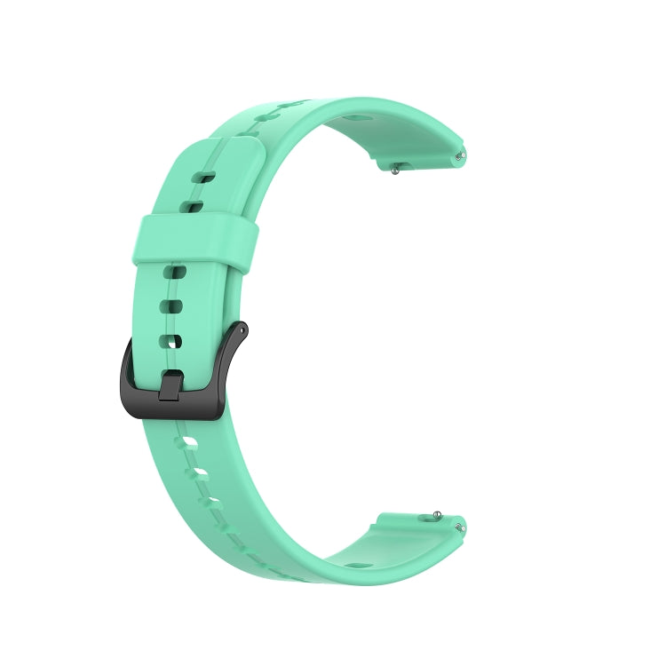 For Huawei Band 3 Solid Color Silicone Watch Band(Lake Blue) - Smart Wear by PMC Jewellery | Online Shopping South Africa | PMC Jewellery