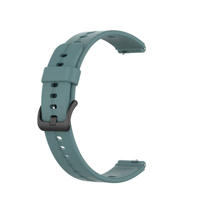 For Huawei Band 3 Solid Color Silicone Watch Band(Rock Cyan) - Smart Wear by PMC Jewellery | Online Shopping South Africa | PMC Jewellery