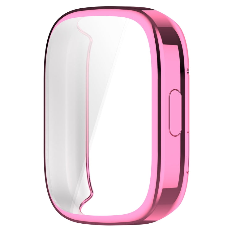 For Redmi Watch 3 Lite TPU Fully Enclosed Watch Protective Case(Pink) - Smart Wear by PMC Jewellery | Online Shopping South Africa | PMC Jewellery