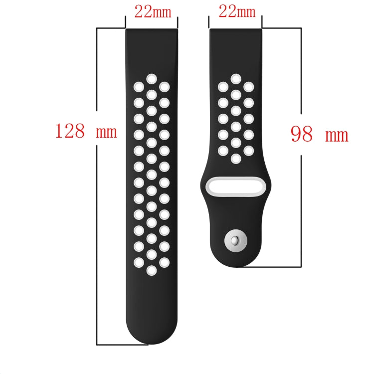 For Garmin Forerunner 945 22mm Sports Breathable Silicone Watch Band(Red+Black) -  by PMC Jewellery | Online Shopping South Africa | PMC Jewellery