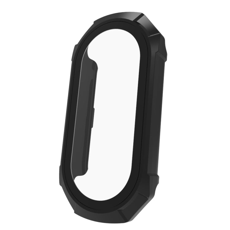 For Xiaomi Mi Band 8 ENKAY Hat-Prince Full Coverage PC Frame + Tempered Glass Film Watch Case(Black) -  by ENKAY | Online Shopping South Africa | PMC Jewellery