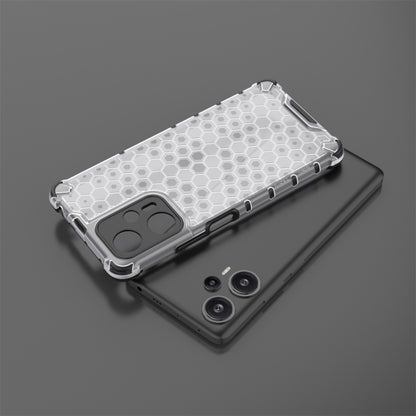 For Xiaomi Poco F5 Pro Shockproof Honeycomb Phone Case(White) - Xiaomi Cases by PMC Jewellery | Online Shopping South Africa | PMC Jewellery