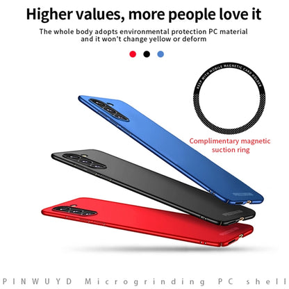 For Samsung Galaxy S23+ 5G PINWUYO Magnetic Magsafe Frosted PC Ultra-thin Hard Phone Case(Red) - Galaxy S23+ 5G Cases by PINWUYO | Online Shopping South Africa | PMC Jewellery