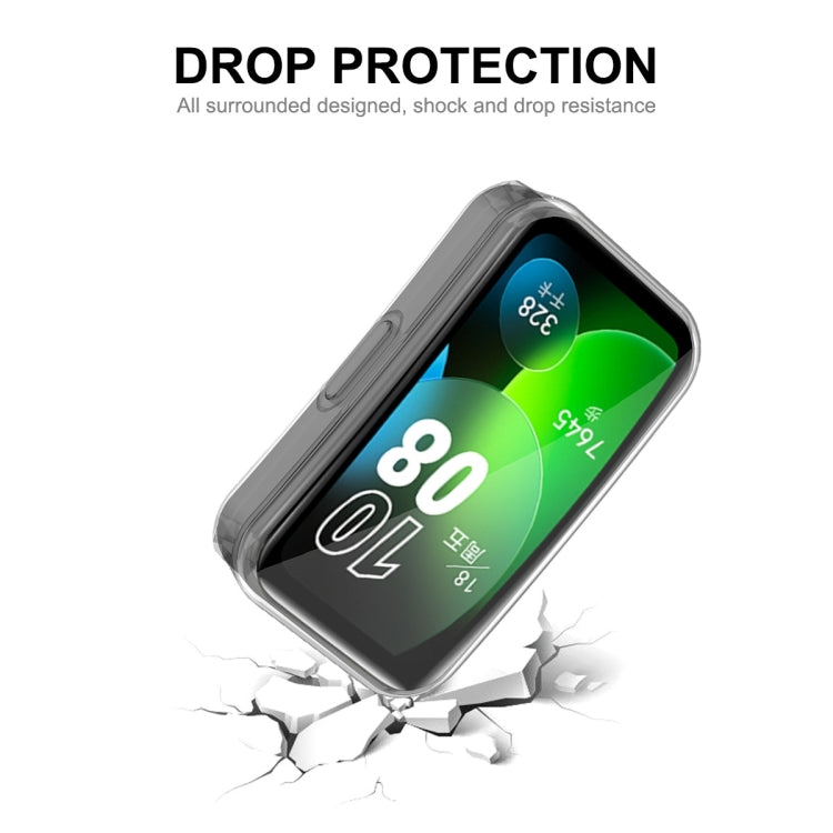 For Huawei Band 8 ENKAY Hat-Prince Full Coverage Transparent Soft TPU Watch Case with Screen Protection - Watch Cases by ENKAY | Online Shopping South Africa | PMC Jewellery