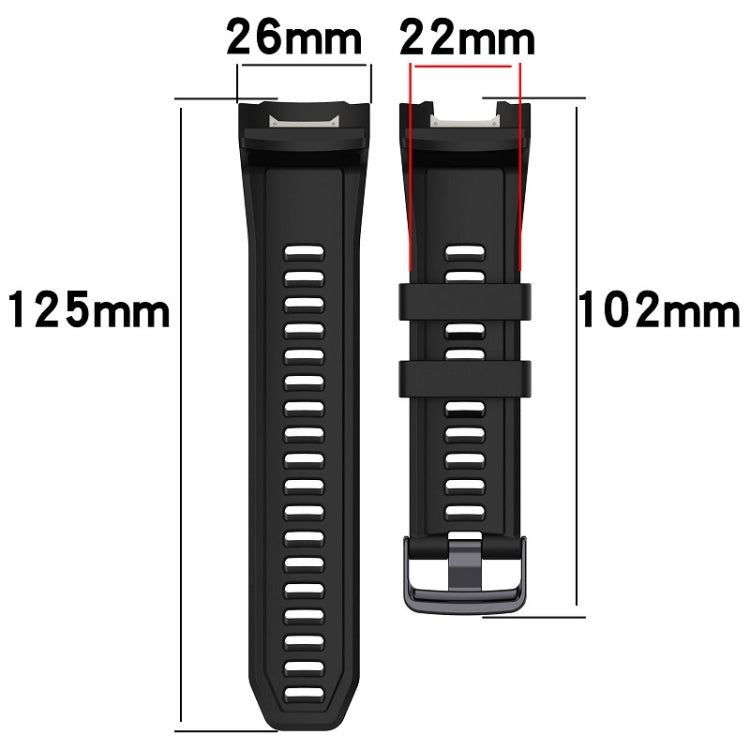 For Garmin Instinct 2X Sports Silicone Replacement Watch Band(Red) - Watch Bands by PMC Jewellery | Online Shopping South Africa | PMC Jewellery