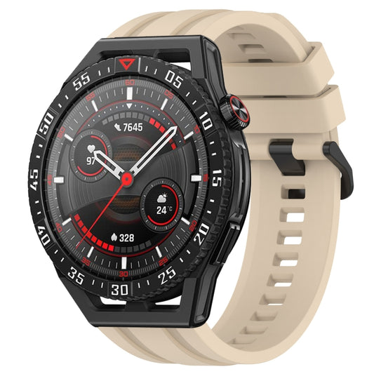 For Huawei Watch GT3 SE Long & Short Sports Solid Color Silicone Watch Band Set(Khaki) - Watch Bands by PMC Jewellery | Online Shopping South Africa | PMC Jewellery