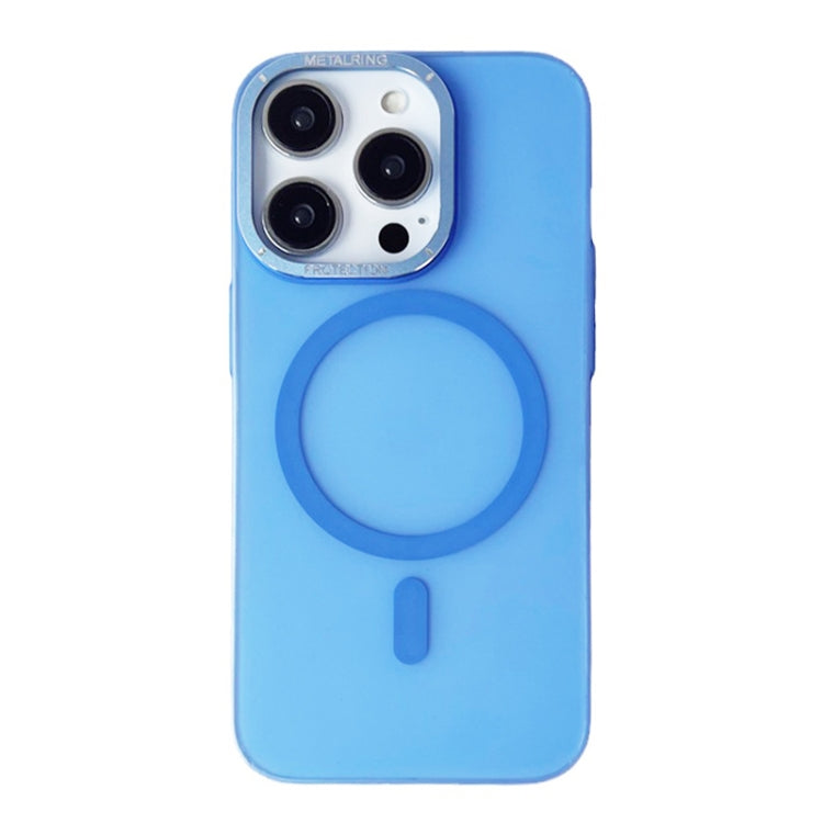 For iPhone 14 Pro Max Frosted PC MagSafe TPU Phone Case(Blue) - iPhone 14 Pro Max Cases by PMC Jewellery | Online Shopping South Africa | PMC Jewellery