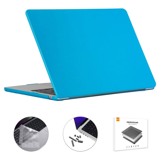 For MacBook Air 15.3 A2941 ENKAY US Version 3 in 1 Matte Protective Case with TPU Keyboard Film & Anti-dust Plugs(Light Blue) - MacBook Air Cases by ENKAY | Online Shopping South Africa | PMC Jewellery