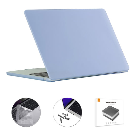 For MacBook Air 15.3 A2941 ENKAY EU Version 3 in 1 Matte Protective Case with TPU Keyboard Film & Anti-dust Plugs(Sierra Blue) - MacBook Air Cases by ENKAY | Online Shopping South Africa | PMC Jewellery