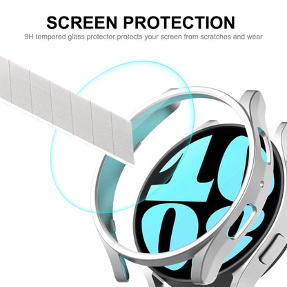 For Samsung Galaxy Watch6 40mm ENKAY Hat-Prince Electroplated Hard PC Case + 0.2mm 9H Glass Screen Protector(Transparent) - Watch Cases by ENKAY | Online Shopping South Africa | PMC Jewellery