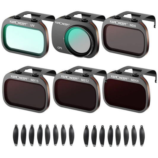 K&F Concept SKU.1905 Drone 6 in 1 UV ND Filters Propellers  Kit For DJI Mavic Mini / Mini 2 /Mini SE /Mini 2 SE - Mavic Lens Filter by K&F | Online Shopping South Africa | PMC Jewellery