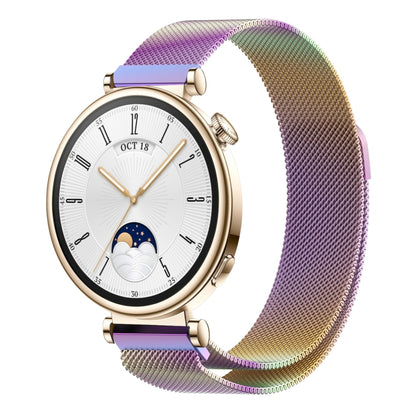 For Huawei Watch GT4 41mm Milan Magnetic Steel Mesh Watch Band(Colorful) - Watch Bands by PMC Jewellery | Online Shopping South Africa | PMC Jewellery