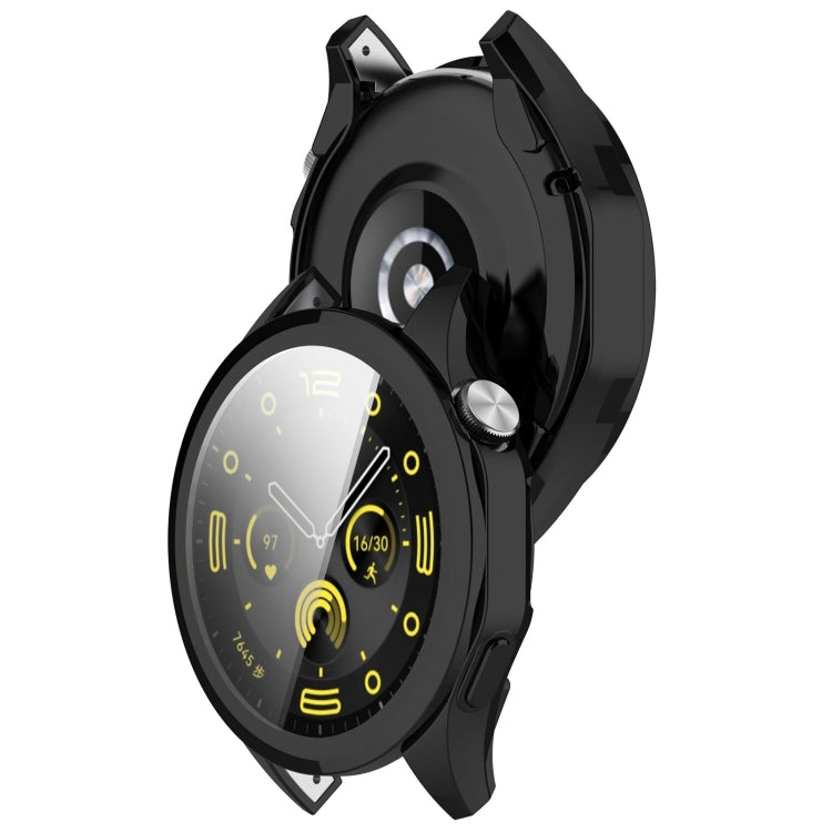 For Huawei Watch GT4 46mm Full Coverage TPU Electroplated Watch Protective Case(Black) - Watch Cases by PMC Jewellery | Online Shopping South Africa | PMC Jewellery