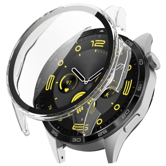 For Huawei Watch GT4 46mm PC+Tempered Glass Integrated Smart Watch Case(Transparent) - Watch Cases by PMC Jewellery | Online Shopping South Africa | PMC Jewellery