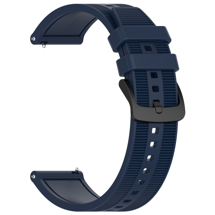 For Garmin Vivoactive 4 22mm Textured Silicone Solid Color Watch Band(Midnight Blue) - Watch Bands by PMC Jewellery | Online Shopping South Africa | PMC Jewellery