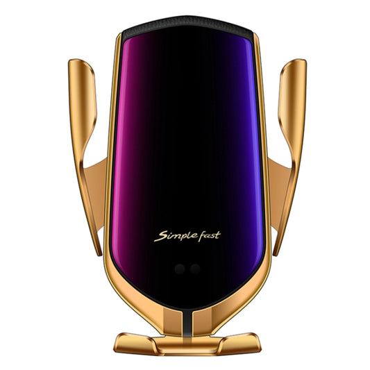 R1 Intelligent Infrared Sensor Car Wireless Charger(Gold) - Wireless Charger Holders by PMC Jewellery | Online Shopping South Africa | PMC Jewellery
