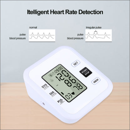 RZ205 Blood Pressures Automatic Digital Upper Arm Heart Beat Rate Pulse Monitor Meter Tonometer Equipment Sphygmomanometer - Sphygmomanometer by PMC Jewellery | Online Shopping South Africa | PMC Jewellery