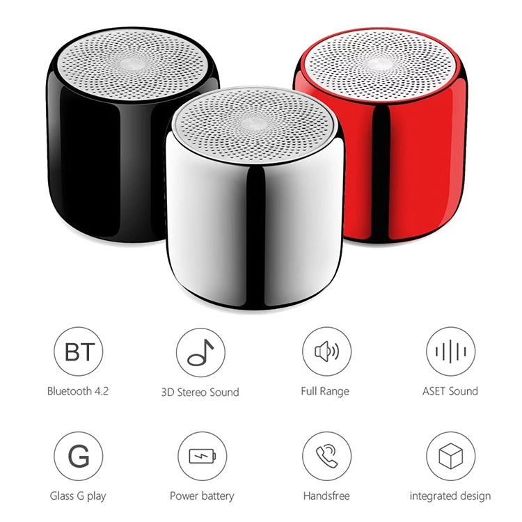 M1 Mini Bluetooth Subwoofer Speaker Portable Aluminium Alloy Wireless TWS Bluetooth, Support Handfree Call(Moonlight Silver) - Mini Speaker by PMC Jewellery | Online Shopping South Africa | PMC Jewellery