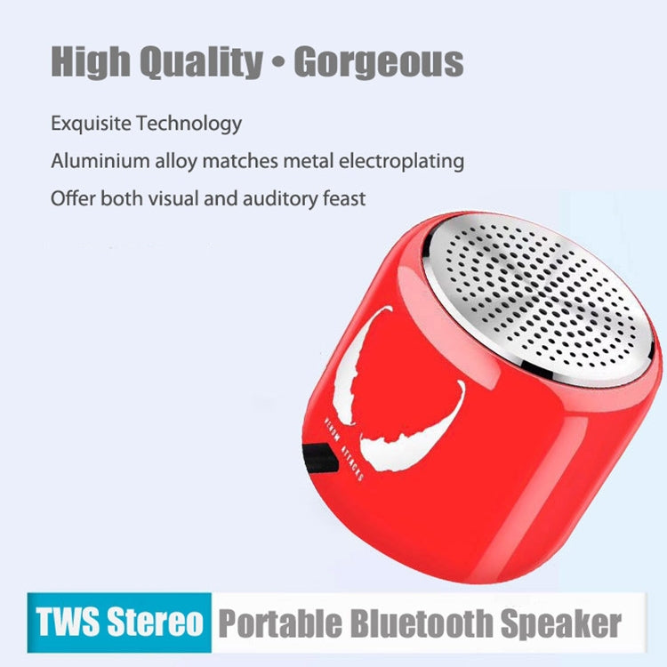 M9 Bluetooth5.0 Subwoofer Portable Speaker Aluminium Alloy Body Music Player(White) - Mini Speaker by PMC Jewellery | Online Shopping South Africa | PMC Jewellery