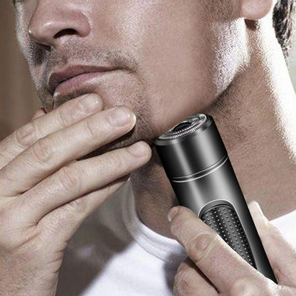 Mini USB Rechargeable Electric Razor Self-service Hair Clipper Shaver(Black) - Electric Shavers by PMC Jewellery | Online Shopping South Africa | PMC Jewellery