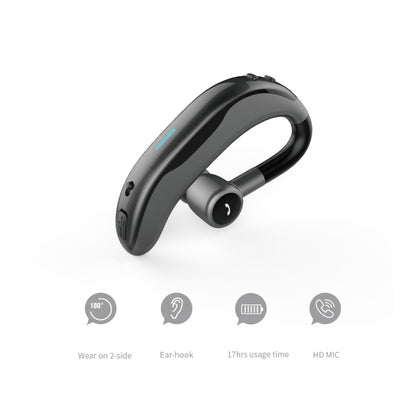 Car Handfree Wireless Ear-hook Bluetooth Earphone with Microphone(Black Grey) - Bluetooth Earphone by PMC Jewellery | Online Shopping South Africa | PMC Jewellery