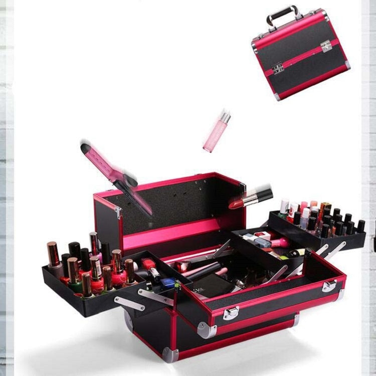 Professional Makeup Box Beauty Salon Manicure Toolbox, Color:Magic Red - Storage Boxes by PMC Jewellery | Online Shopping South Africa | PMC Jewellery