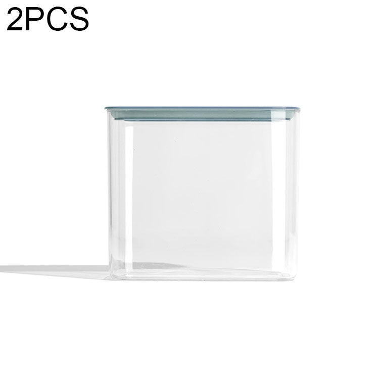 2 PCS Kitchen Transparent Sealed Cans with Lid Fresh-keeping Box, Size:Large(Jade Blue) - Preservation Supplies by PMC Jewellery | Online Shopping South Africa | PMC Jewellery