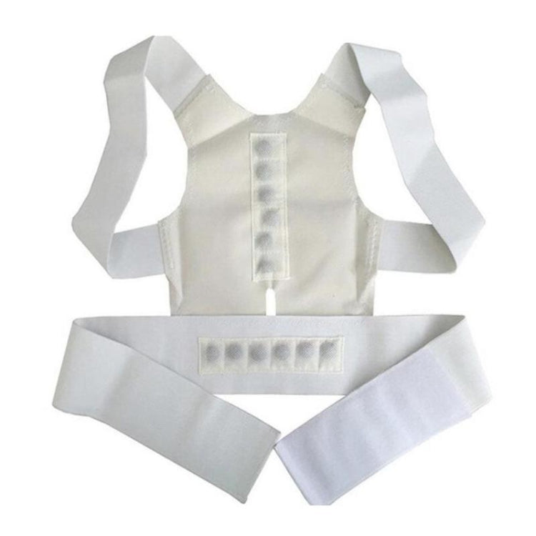 Magnetic Therapy Posture Corrector Brace Shoulder Back Support Belt for Men Women Adult Braces Supports Upper Correction Corset, Size:L(White) - Corrector by posture sport | Online Shopping South Africa | PMC Jewellery