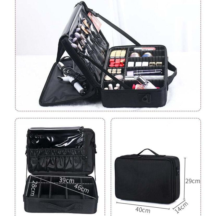 Makeup Bag Embroidery Manicure Portable Clapboard Toolbox, Size:Large - Storage Boxes by PMC Jewellery | Online Shopping South Africa | PMC Jewellery