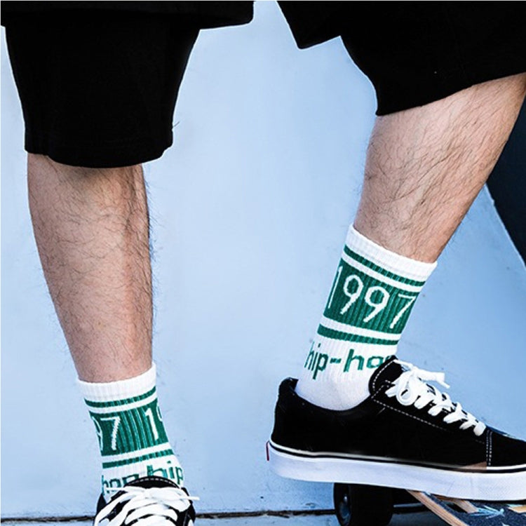 3 Pairs Street Beat Retro Hip Hop Simple Tube Socks Sports Skateboard Socks, Size:One Size(Black) - Tube Socks by PMC Jewellery | Online Shopping South Africa | PMC Jewellery