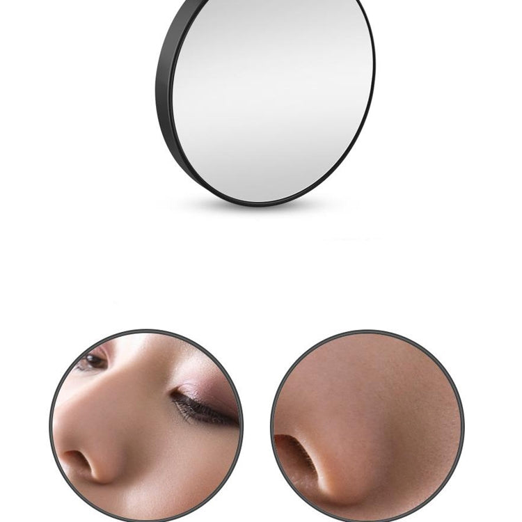 Magnification Small Round Mirror with Suction Cup Makeup Mirror 8.8cm Magnification Makeup Mirror, Model:Black Ten Times - Mirror by PMC Jewellery | Online Shopping South Africa | PMC Jewellery