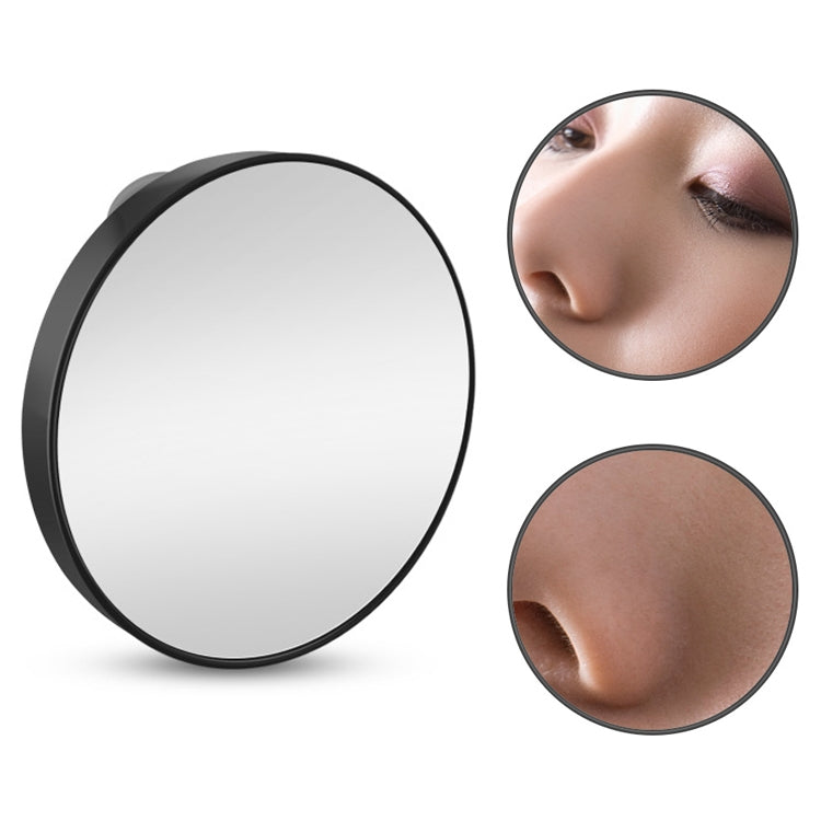 Magnification Small Round Mirror with Suction Cup Makeup Mirror 8.8cm Magnification Makeup Mirror, Model:Black Five Times - Mirror by PMC Jewellery | Online Shopping South Africa | PMC Jewellery