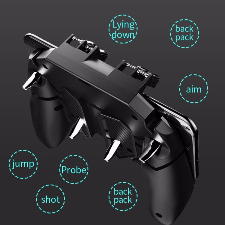 MeMo AK66 Six Fingers Metal Trigger Press Shooting Controller Gamepad Joystick - Controller Gamepad by MeMo | Online Shopping South Africa | PMC Jewellery