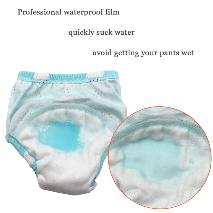 6 Layer Baby Diaper Waterproof  Reusable Cloth Diapers Baby Cotton Training  Underwear Pants Diaper L（12-18KG）(Penguin) - Children Underwear by PMC Jewellery | Online Shopping South Africa | PMC Jewellery