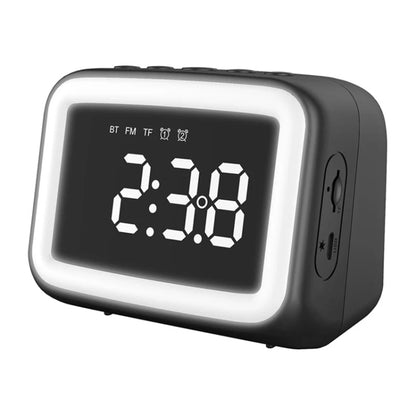 AEC BT-511 Mini LED HD Mirror Bluetooth Speaker, Support 32GB TF Card & 3.5mm AUX & Dual Alarm Clock & Real-time Temperature & Hands-free Calling(Black) - Mini Speaker by AEC | Online Shopping South Africa | PMC Jewellery