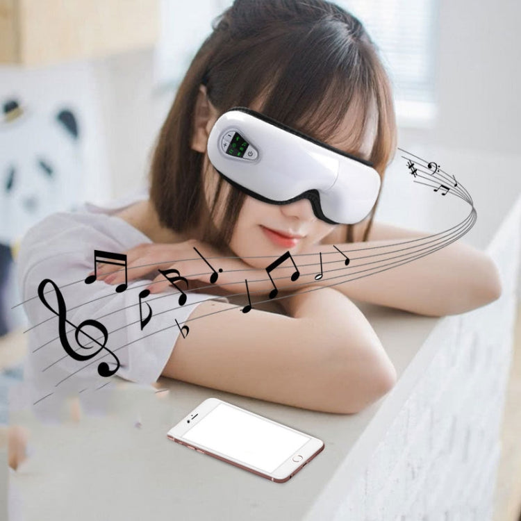 YK110 Eye Massager Charging Air Pressure Hot Compression Bluetooth Student Eye Protector, Style:English Voice(White) - Massage & Relaxation by PMC Jewellery | Online Shopping South Africa | PMC Jewellery