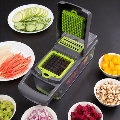 Vegetable Cutter Kitchen Slicer Fruit Cutter Potato Peeler Carrot Cheese Grater Vegetable Slicer - Cutter & Peeler by PMC Jewellery | Online Shopping South Africa | PMC Jewellery