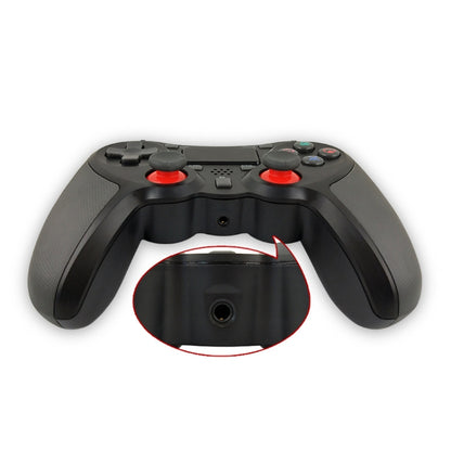 Rubberized Wireless Game Controller Bluetooth Handle for PS4 Host(Orange) - Gamepads by PMC Jewellery | Online Shopping South Africa | PMC Jewellery