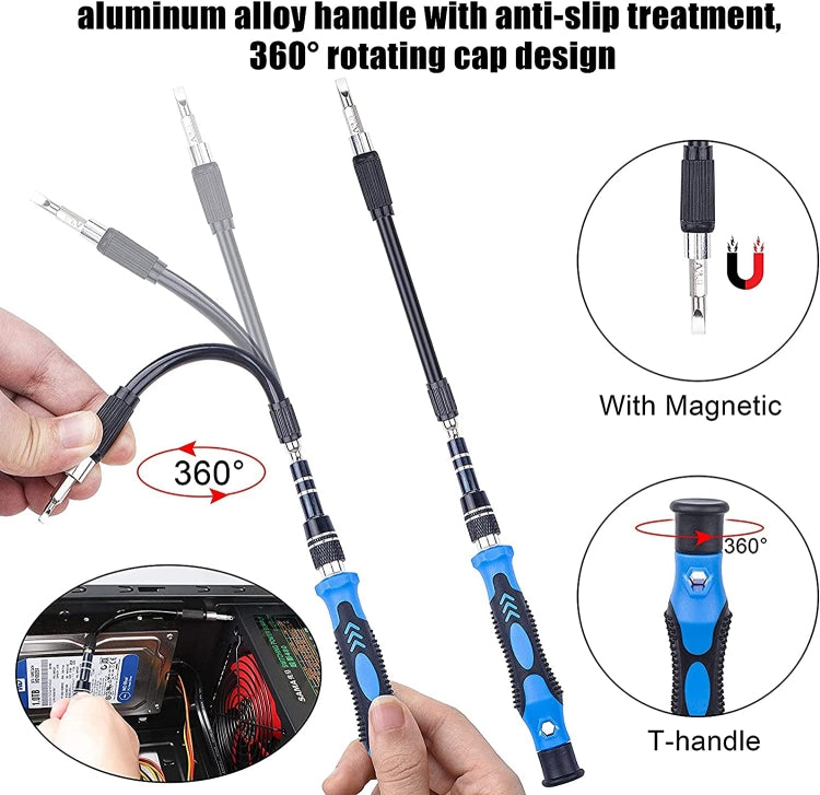 110 in 1 Magnetic Plum Screwdriver Mobile Phone Disassembly Repair Tool(Blue) - Screwdriver Set by PMC Jewellery | Online Shopping South Africa | PMC Jewellery