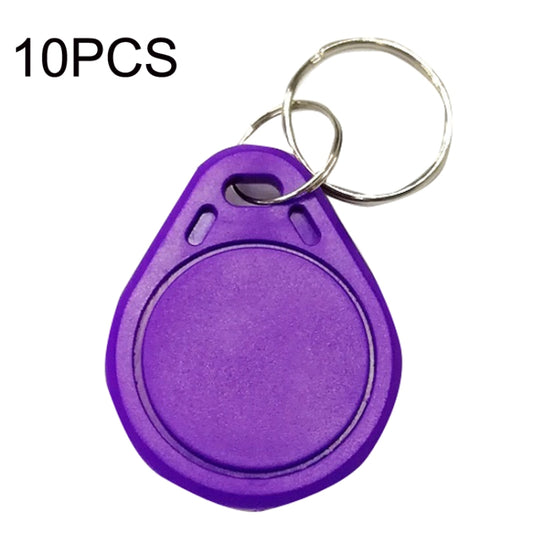 10PCS IC Access Control Card Entree Control M1 Compatibel Fudan Rfid 13.56Mhz Keyfob Sleutelhanger Tag Sleutelhanger(Purple) - Access Card by PMC Jewellery | Online Shopping South Africa | PMC Jewellery