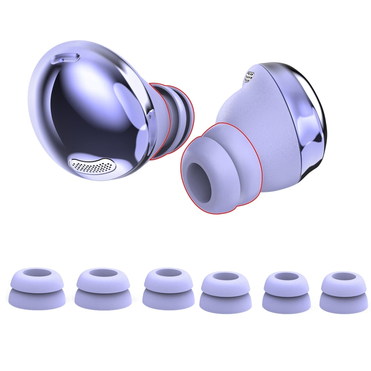 For Samsung Galaxy Buds Pro AhaStyle PT168 Silicone Earphone Earcups, Size:S+M+L(Purple) - Anti-dust & Ear Caps by AhaStyle | Online Shopping South Africa | PMC Jewellery