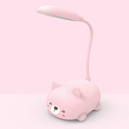 Cartoon Cat Design LED Eye Protection Reading Lamp USB Rechargeable Desk Lamp(Pink) -  by PMC Jewellery | Online Shopping South Africa | PMC Jewellery